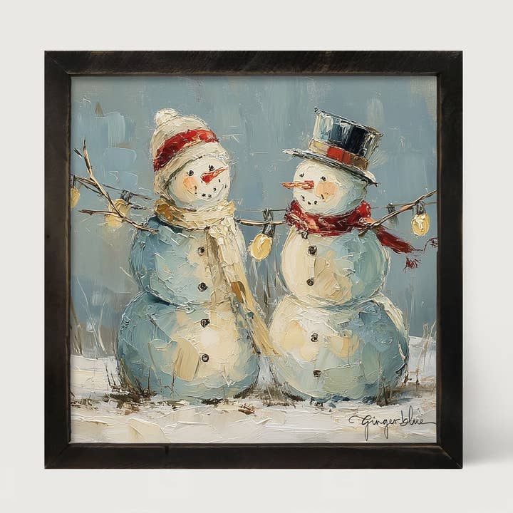 Two Snowmen for wholesale by ginger blue