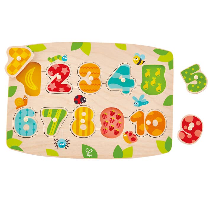 Number Peg Puzzle for wholesale by Hape Toys