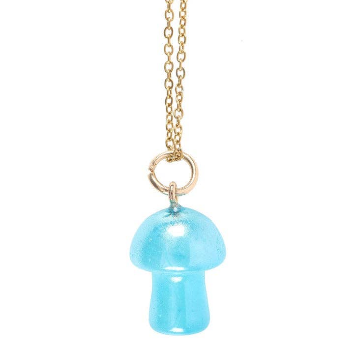 Something Different Wholesale - Wholesale Everyday Greeting Card - Blue Aura Crystal Mushroom Necklace Greeting Card2