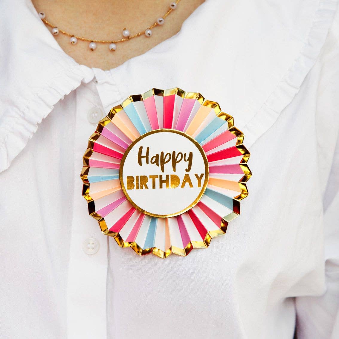 Talking Tables EU - Wholesale Party Favor - Pink Happy Birthday Badge | Birthday Gift |0