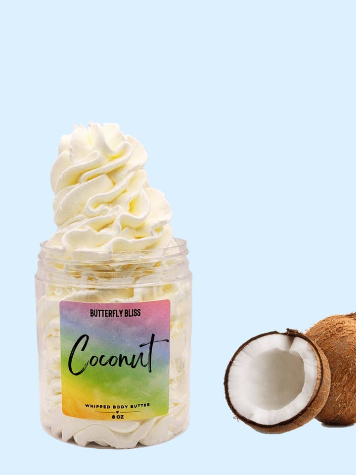 Coconut Oil Lotion | Coconut Lotion | Coconut Body Butter | Coconut Oil as Lotion | Handmade Coconut Oil Lotion | Coconut Oil Body Butter for wholesale by Butterfly Bliss