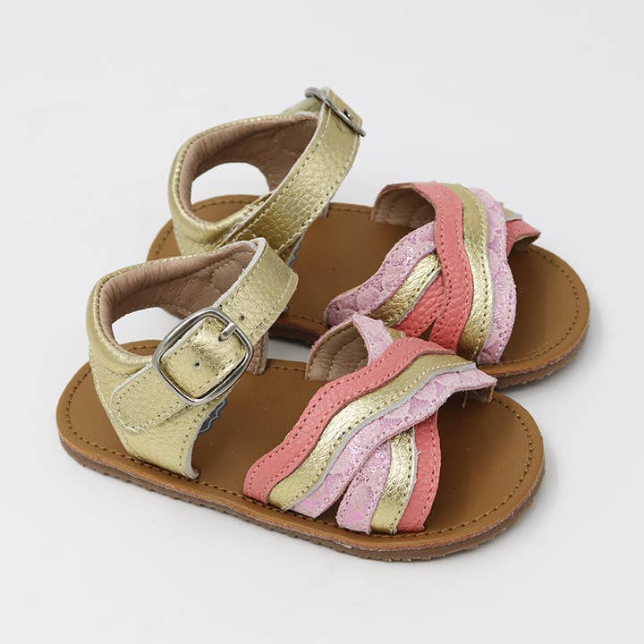 Waverly Gold Sandals for wholesale by Yourtay