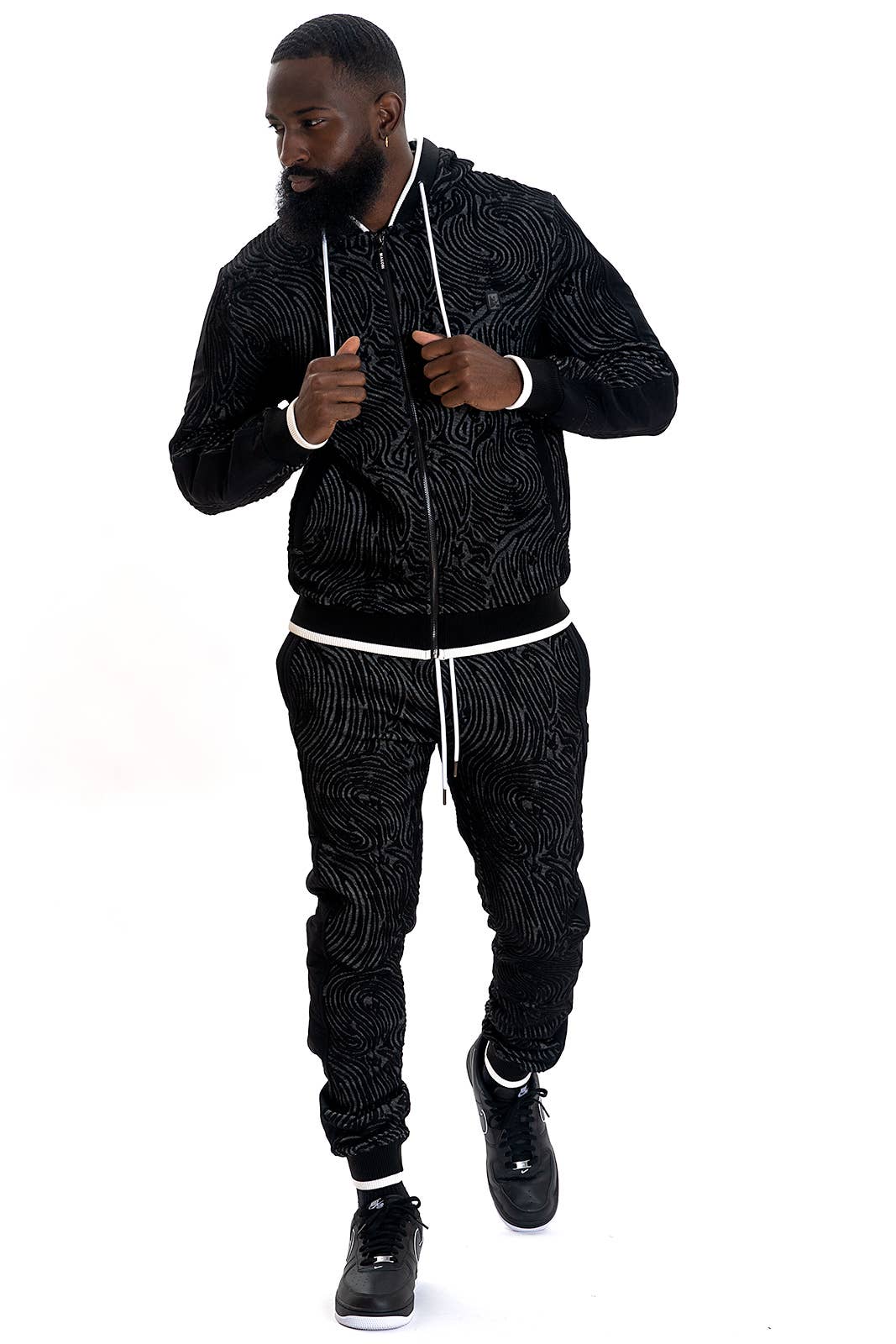 M4610 Tuscany Knit Set - Black for wholesale on Faire