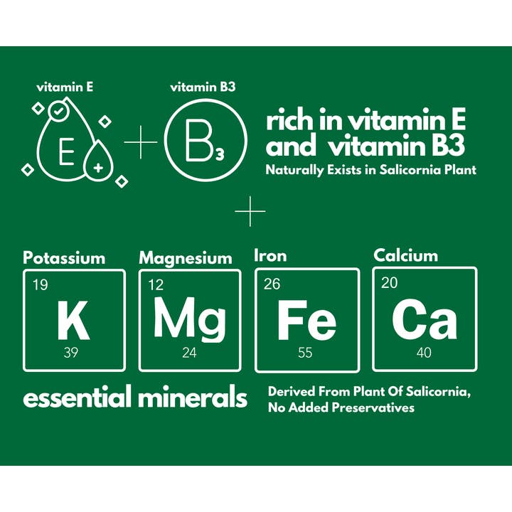 SaltWise - Wholesale Salt - Salicornia White Salt – Plant Based Premium Jar Set (200g)7