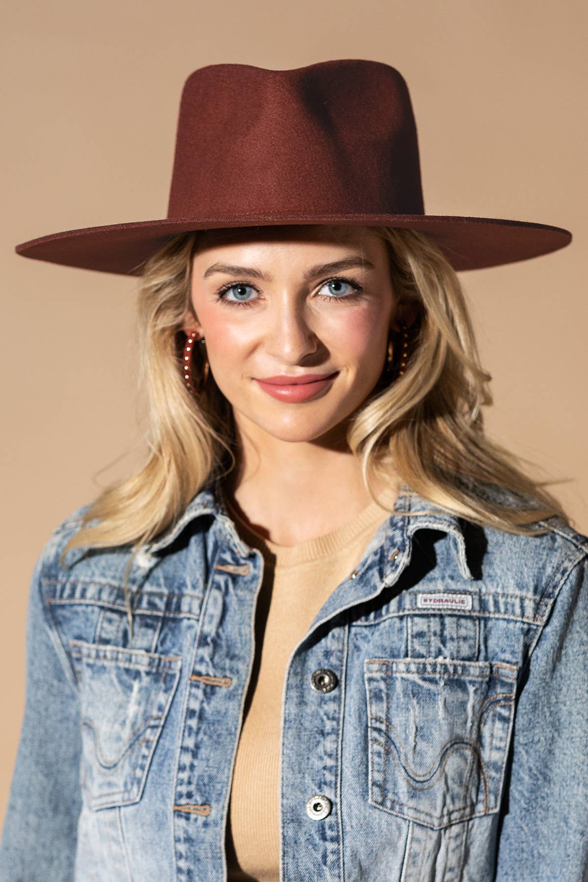 Urbanista - Vendita all'ingrosso Fedora - Donna - Cappello Panama a tesa rigida in lana australiana 100% con corona a goccia larga5