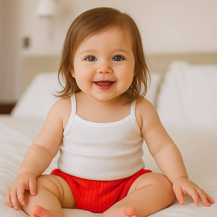 PAPATE - Wholesale Underwear/Diaper Cover - Baby - Organic Cotton Bloomers in Pink and Strawberry3