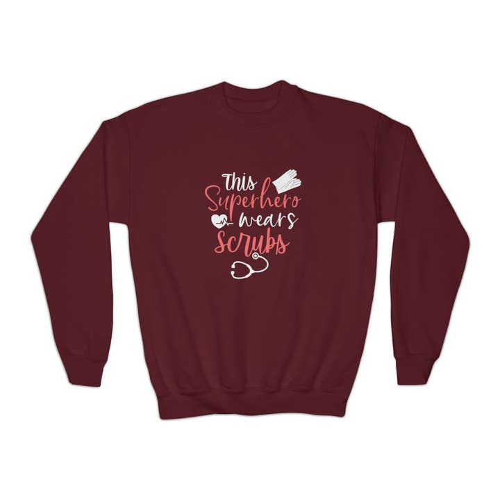 RC'nSONS – wholesale Sweatshirt med tryck - Dam – Denna superhjälte bär en sweatshirt med sjukhuskläder