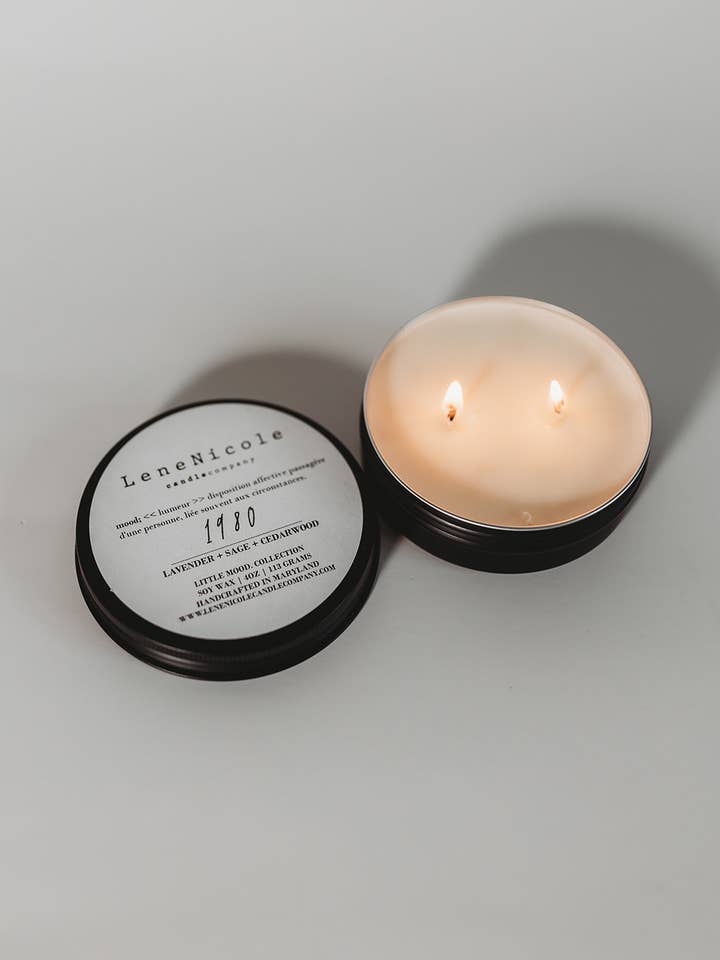 Boîtes à bougies de voyage - 4 oz/114 g pour la vente par LeneNicole. Candle Co.