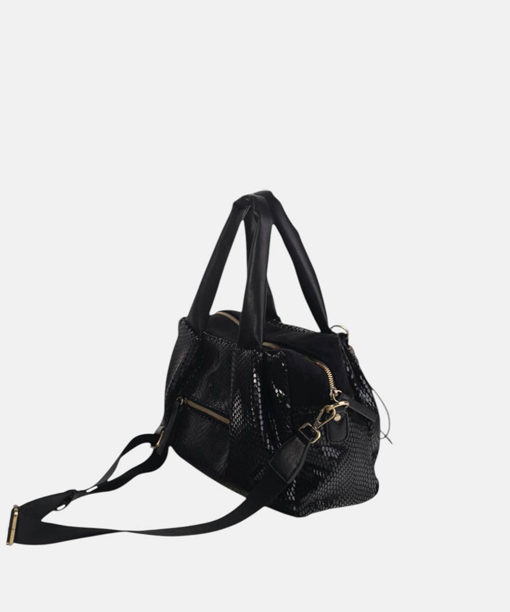 Kbas - Wholesale Top Handle Bag - Women's - URBAN BOA BOWLING POLYESTER BLACK2