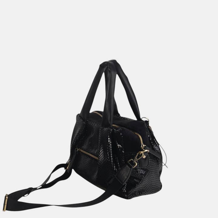Kbas - Wholesale Top Handle Bag - Women's - URBAN BOA BOWLING POLYESTER BLACK2