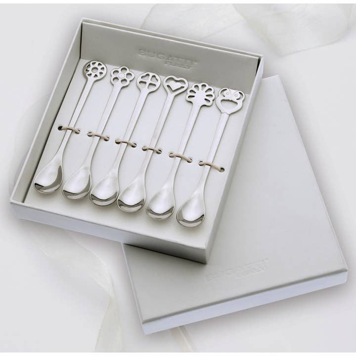 Portafortuna / Lucky Charm Mocha Spoons Set in Gift Box for wholesale by Casa Bugatti