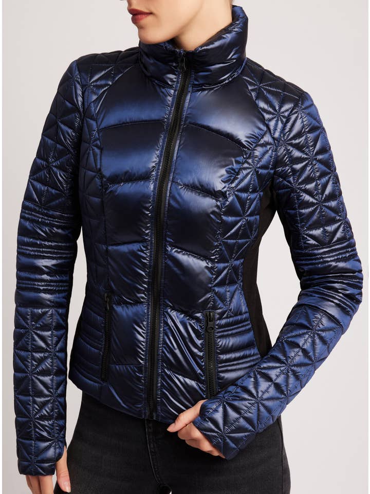 Blanc Noir - Wholesale Puffer Jacket - Women's - Lightweight Down Filled Packable Puffer JLS/NB12