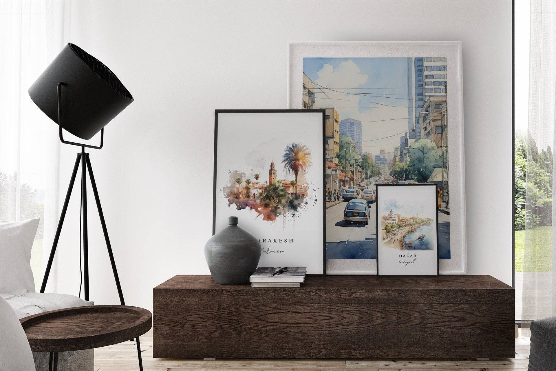 Premium Travel Art - Wholesale Art Print - Sucre traditional travel art - Bolivia, Sucre poster, Wedding gift, Birthday present, Custom Text, Personalised Gift9