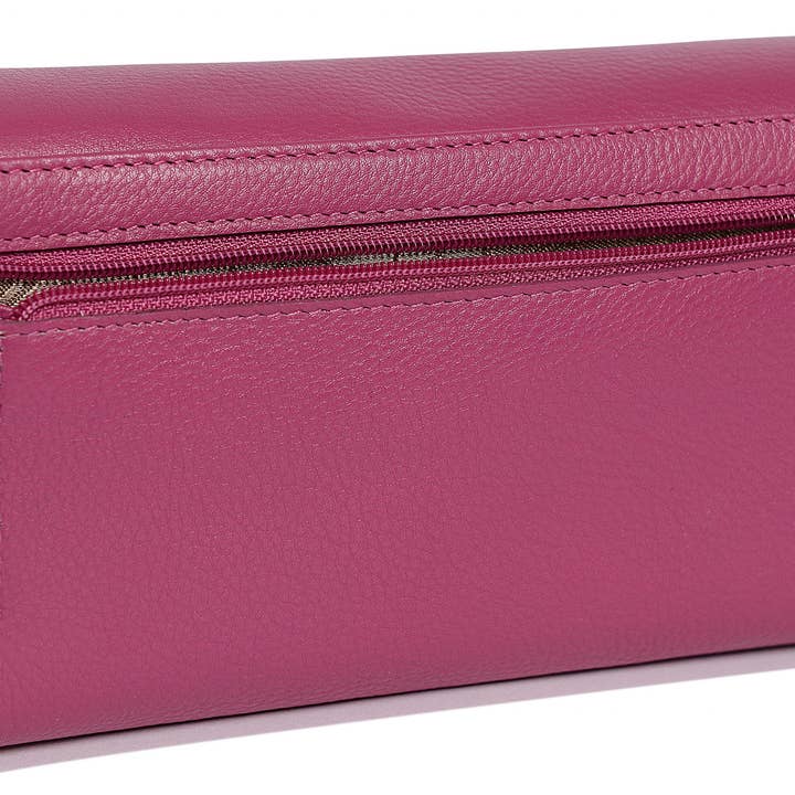 SADDLER - Vente Portefeuille – femme - Grand Portefeuille en Cuir à Sections Multiples "Grace" – Fait Main par Saddler | Protégé RFID & Boîte Cadeau21