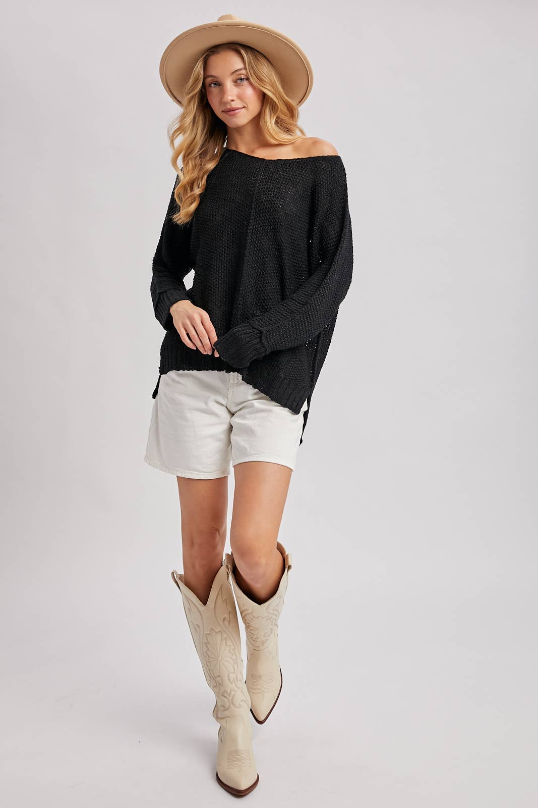 Bluivy - Wholesale Knit Sweater - Women's - REVERSE SEAM LOOSE FIT SWEATER76