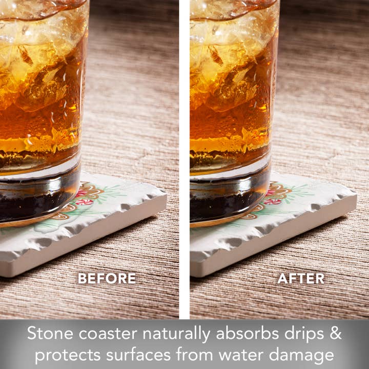 CounterArt/Highland Home/Thirstystone - Wholesale Coasters - Gingerbread Joy Single Absorbent Tumbled Tile Coaster2