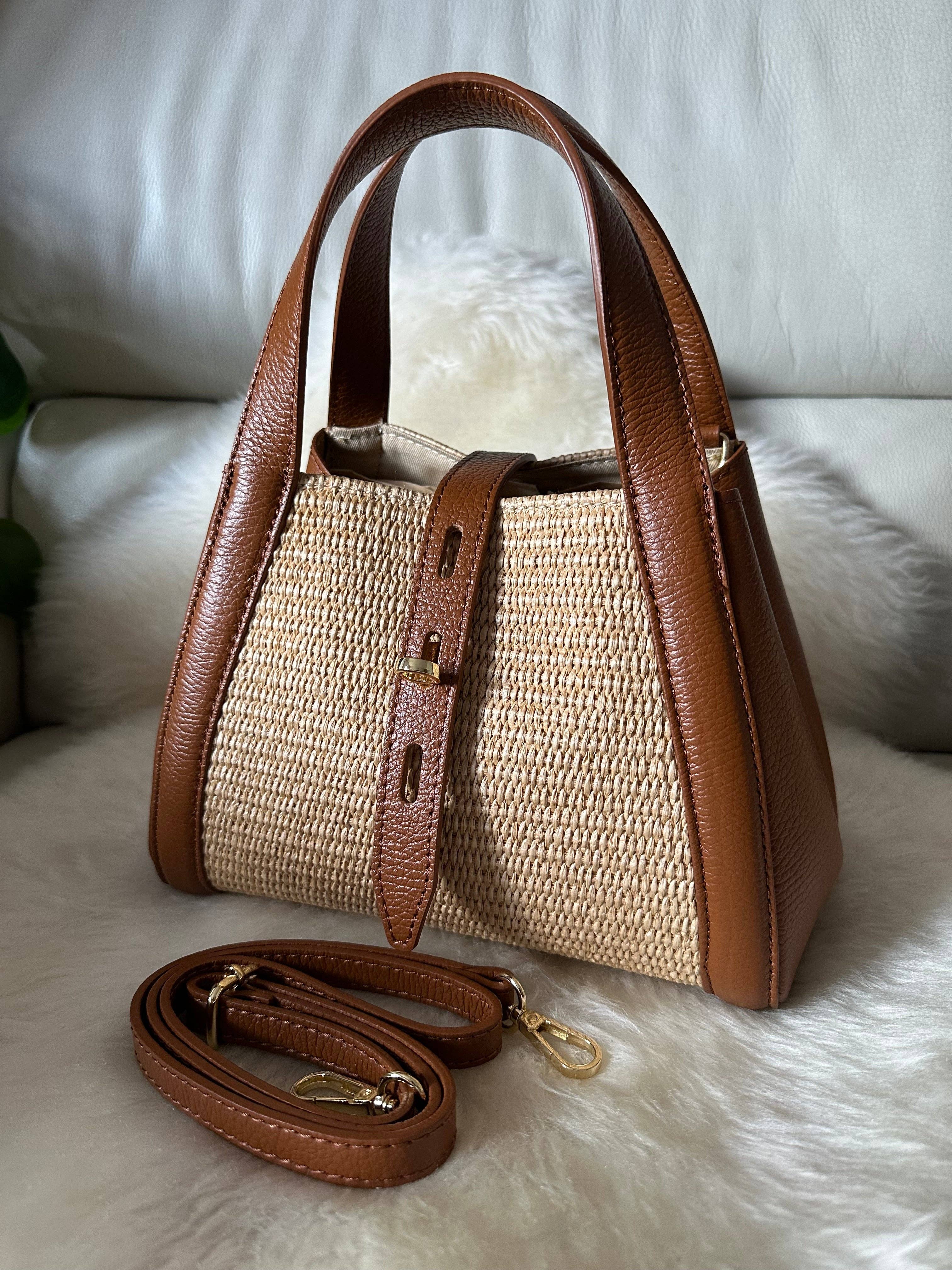 Zhade - Wholesale Top Handle Bag - Women's - ARUBA - raffia and leather15