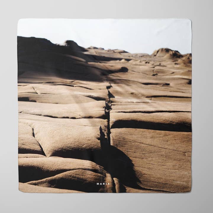 Soft Rocks Square Silk Scarf for wholesale by MARIA.