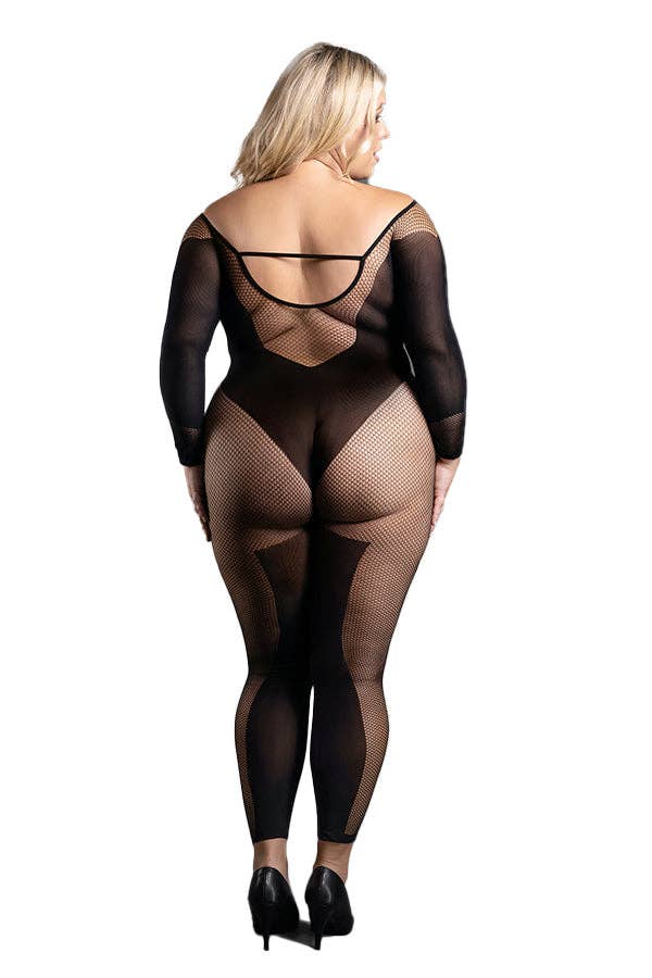 Black Premonition Crotchless Bodystocking for wholesale on Faire1