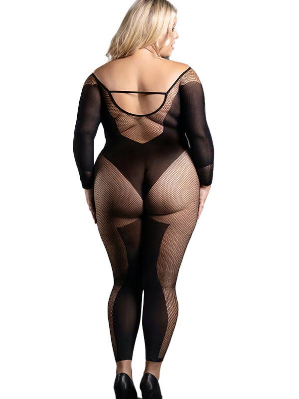 Black Premonition Crotchless Bodystocking for wholesale on Faire1