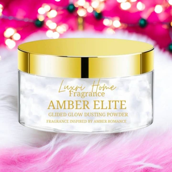 Amber Elite Glided Dusting Powder for wholesale by Luxri Home Fragrance