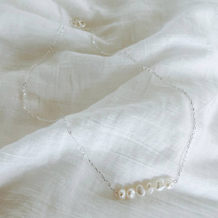 Semper Cluster Halsband - Silver för wholesale av Silver Linings Collection