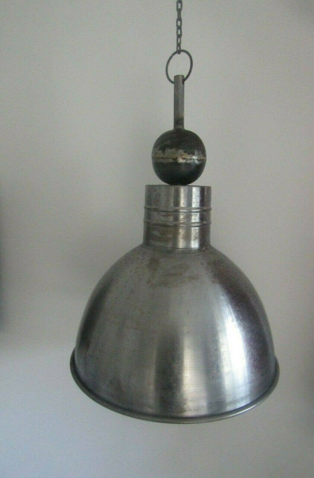 IronmongeryWorld – wholesale Chandelier/hanging light – 16'' Round Ball Dome Pendant Light Shade Antique Steel0