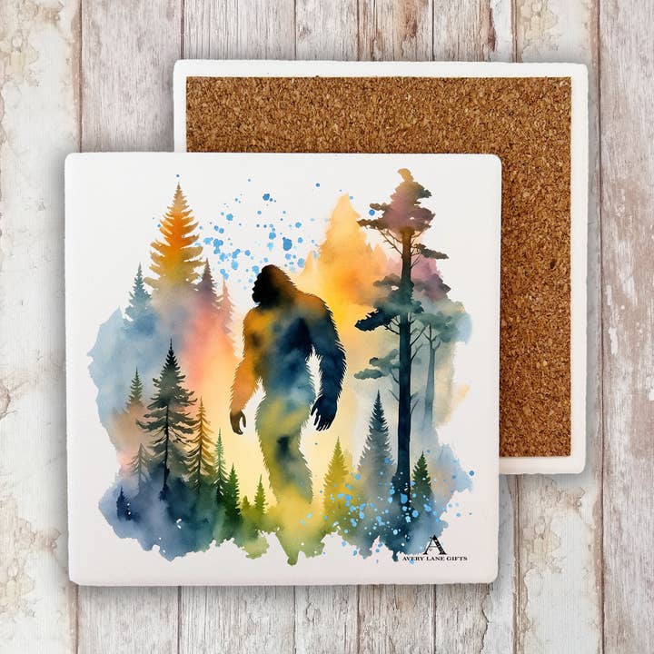 Porta-copos de pedra para aguarelas Sasquatch Big Foot por atacado de Avery Lane Gifts