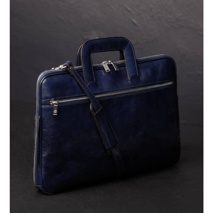 Time Resistance - Vente Sac pour ordinateur portable – unisexe - Sacoche d'ordinateur en cuir pleine fleur - Brave New World42