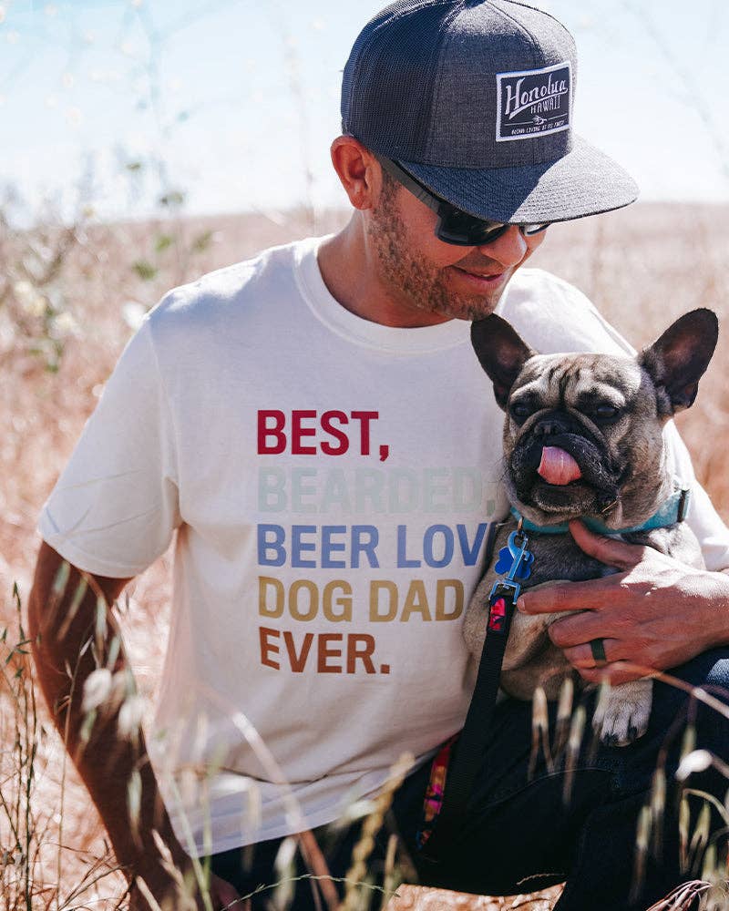 PAWZ - Wholesale Screen Printed T-Shirt - Men's - Bearded Dog Dad Tee3