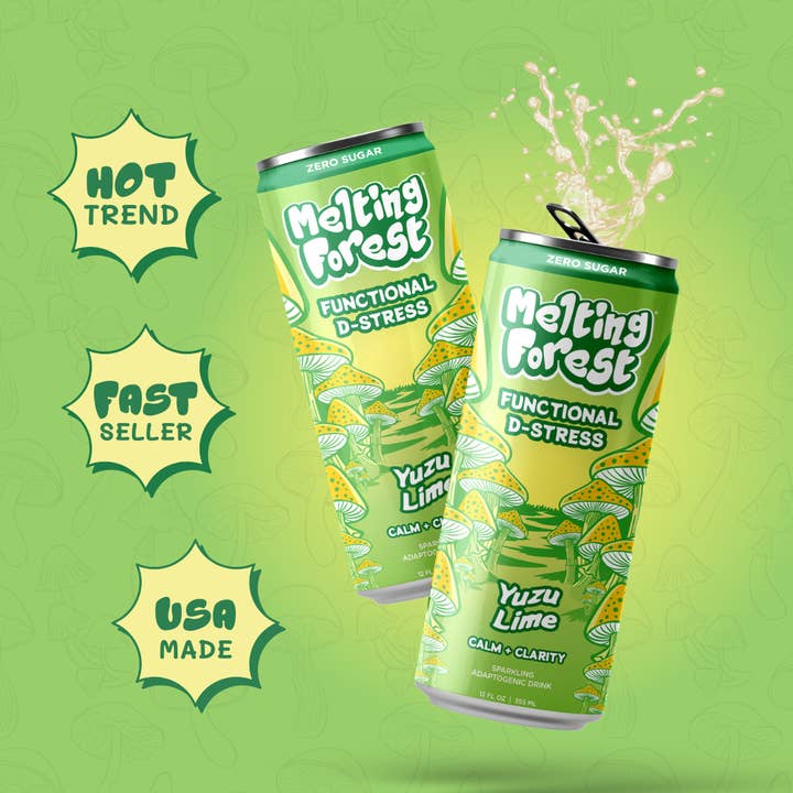 Mushroom Drink | Stress Relief | Yuzu Lime for wholesale by Melting Forest