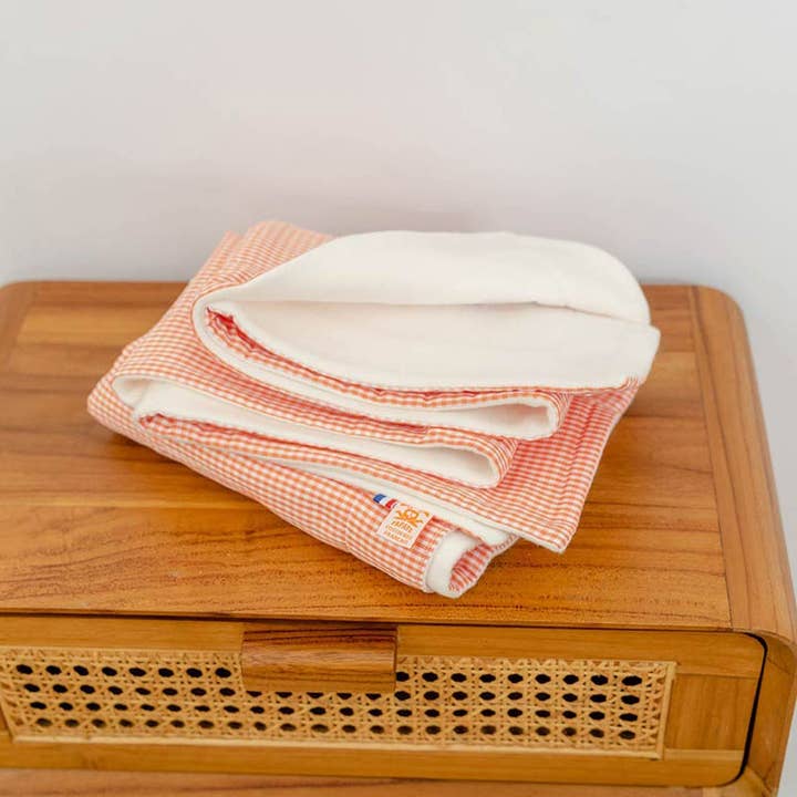 PAPATE - Wholesale Bedding Blanket - Kids & Baby - Organic Cotton Fleece Blanket - Vichy