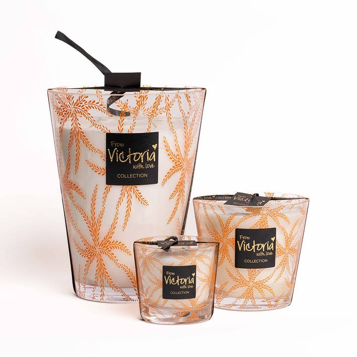 Decorative Scented Design Candle - Ferns Orange for wholesale by VictoriaWithLove