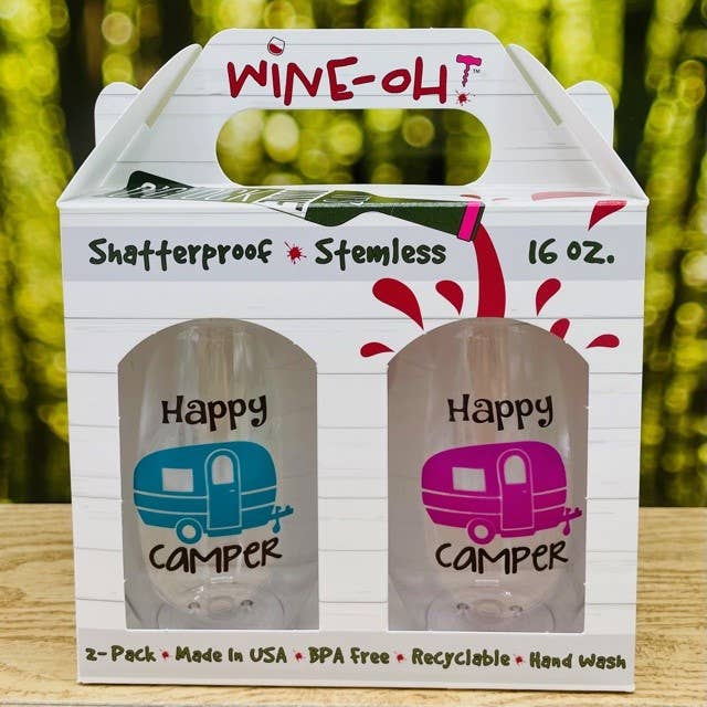 Wine-Oh! - Wholesale Wine Glass - RV THERE YET Unbreakable TRITAN Plastic Wine Glasses2