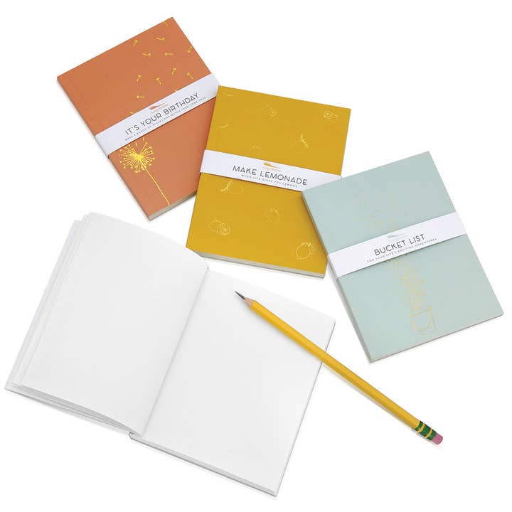 Lucky Feather - Wholesale Journal/Diary - Delightful Journal Bundle (8 pc each style/40 pc) + display1