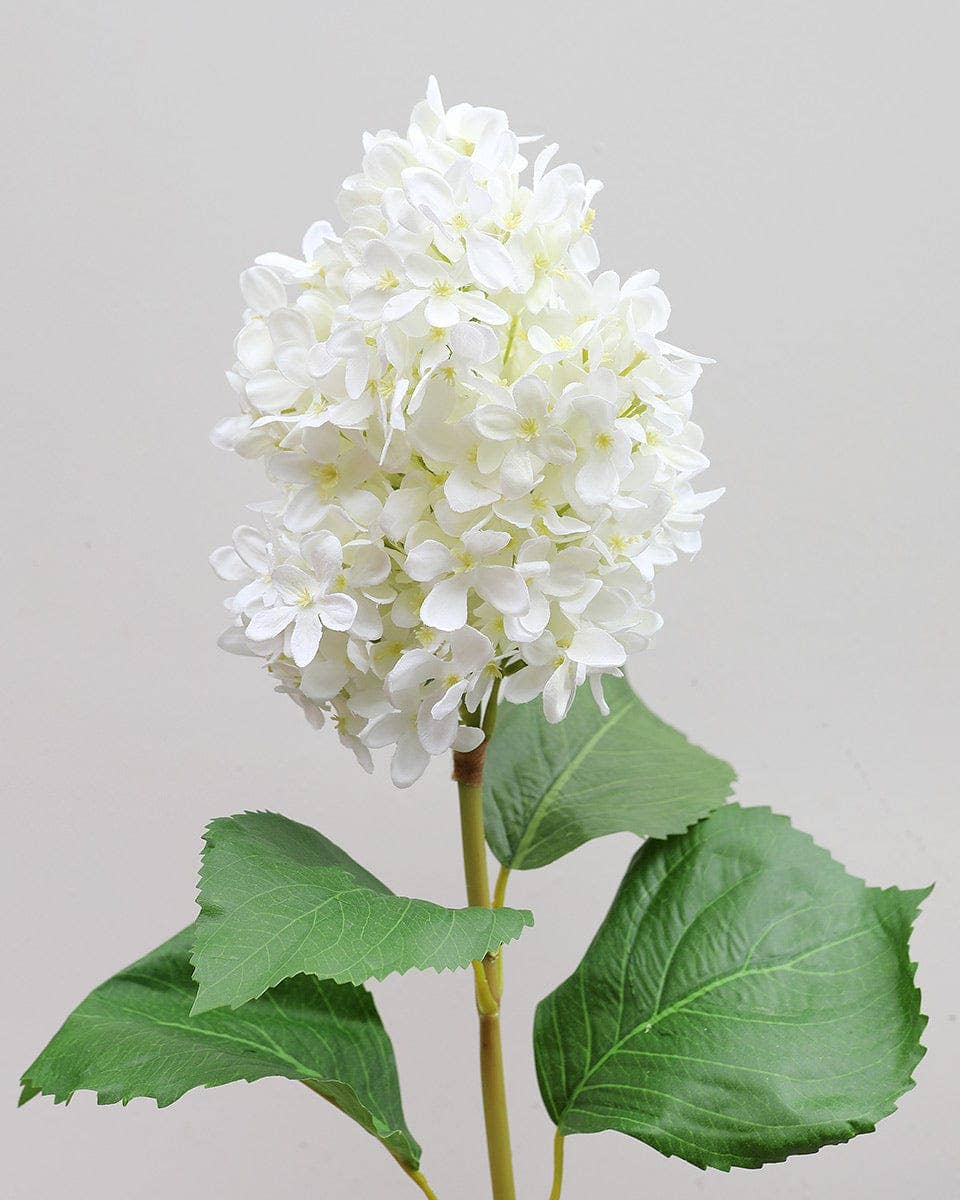 Prestige Botanicals - Wholesale Artificial Flowers - Cream White Cone Hydrangea 35.5"2