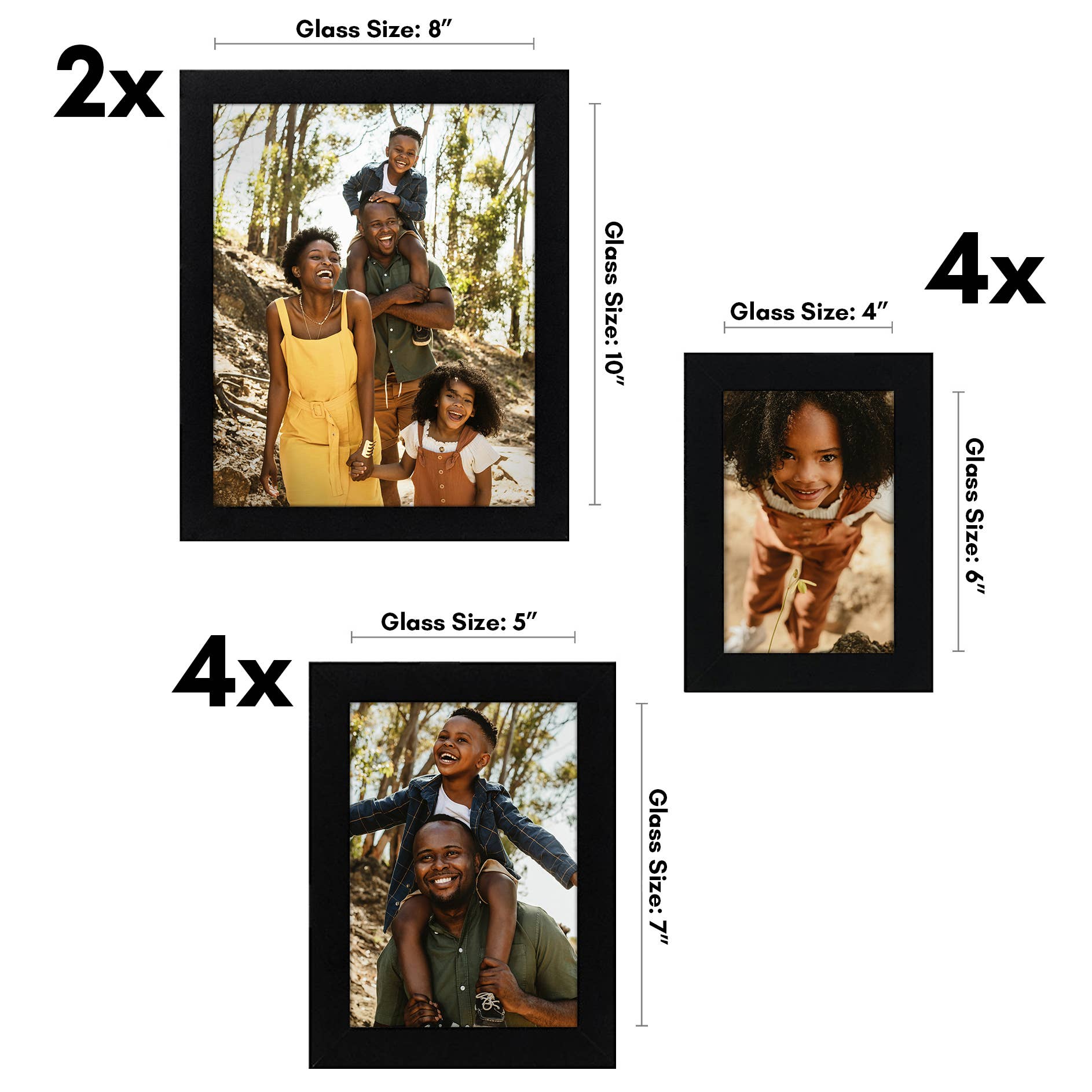 Americanflat - Wholesale Picture Frame - Americanflat 10 Piece Gallery Wall Frames 8x10 5x7 4x611