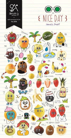 BCmini - Wholesale Sticker - 02034 Nice Day Coated Paper Stickers0