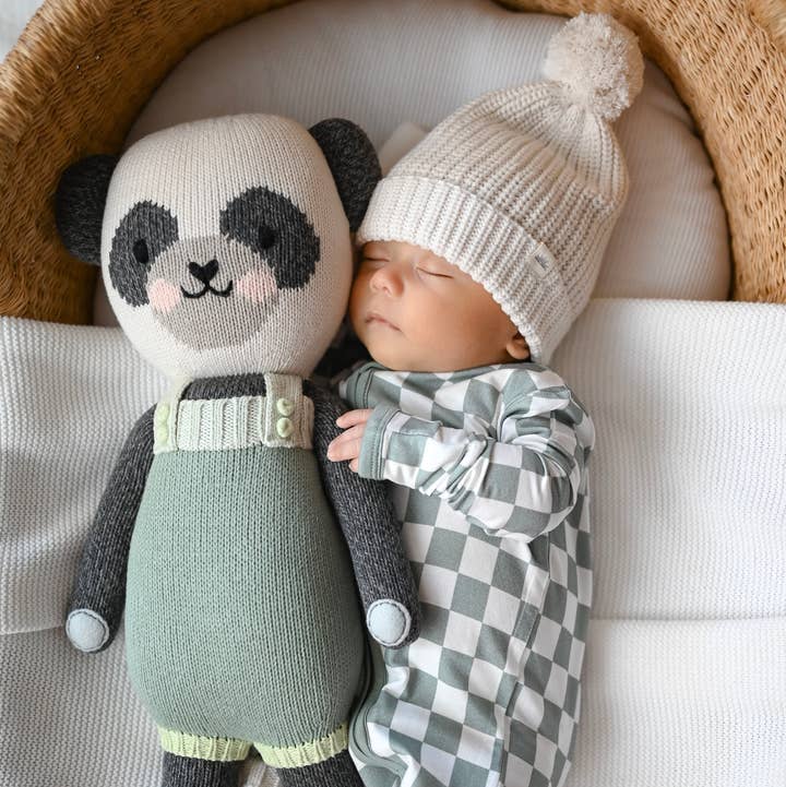 Zipper Romper - Jade Checker for wholesale by Harp Angel Boutique