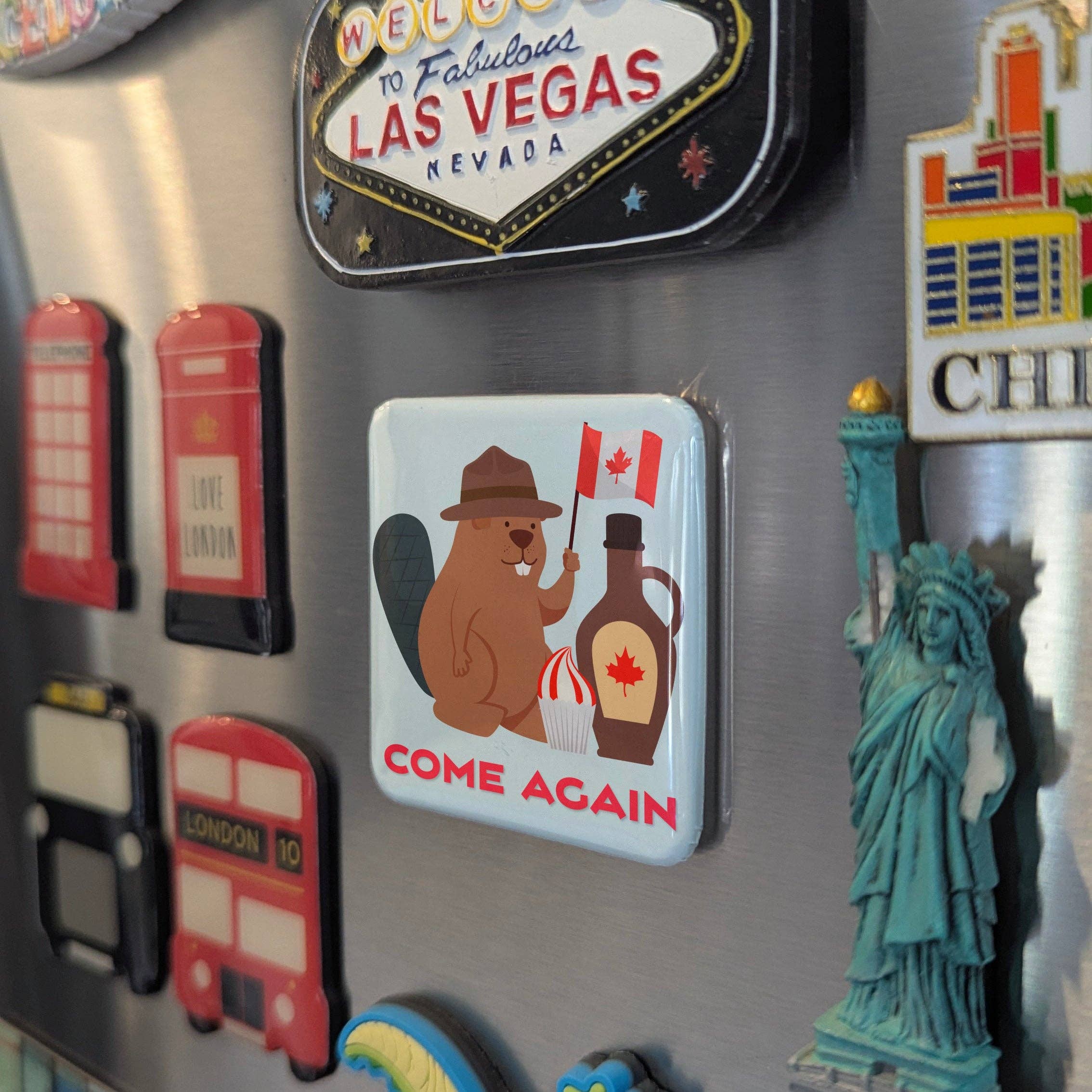 PhiloPerse - Wholesale Magnet - Beaver with Maple Syrup Fridge Magnet5