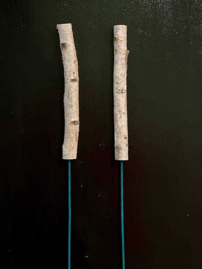 Northwoods Natural Accents - Wholesale Plant Pot - 6" and 12" Mini birch Poles on 12" or 18" Picks1