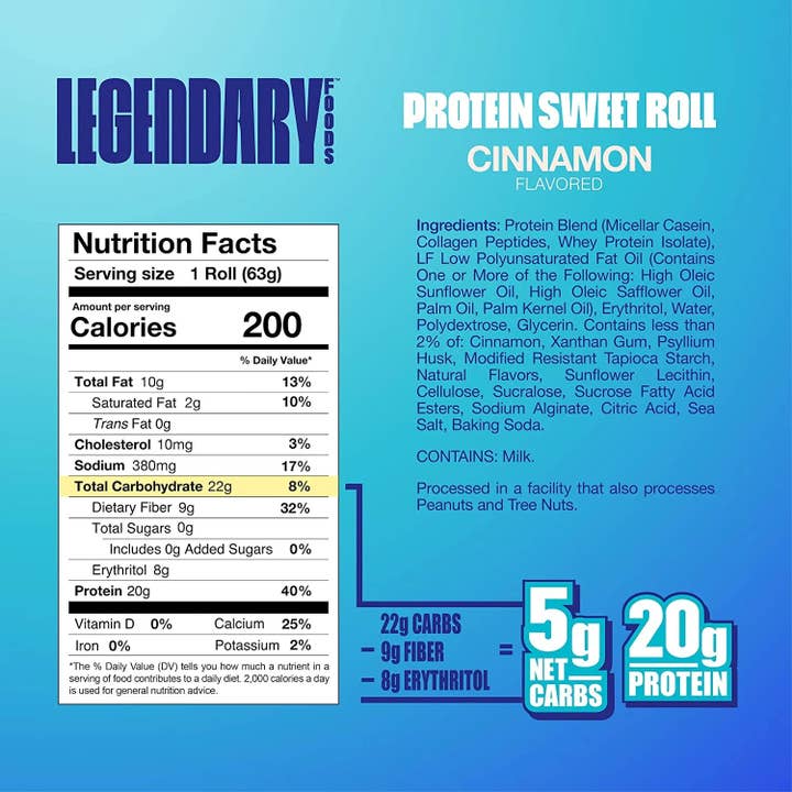 Campus Protein - Wholesale Snack Bar - Legendary Foods Protein Sweet Roll3