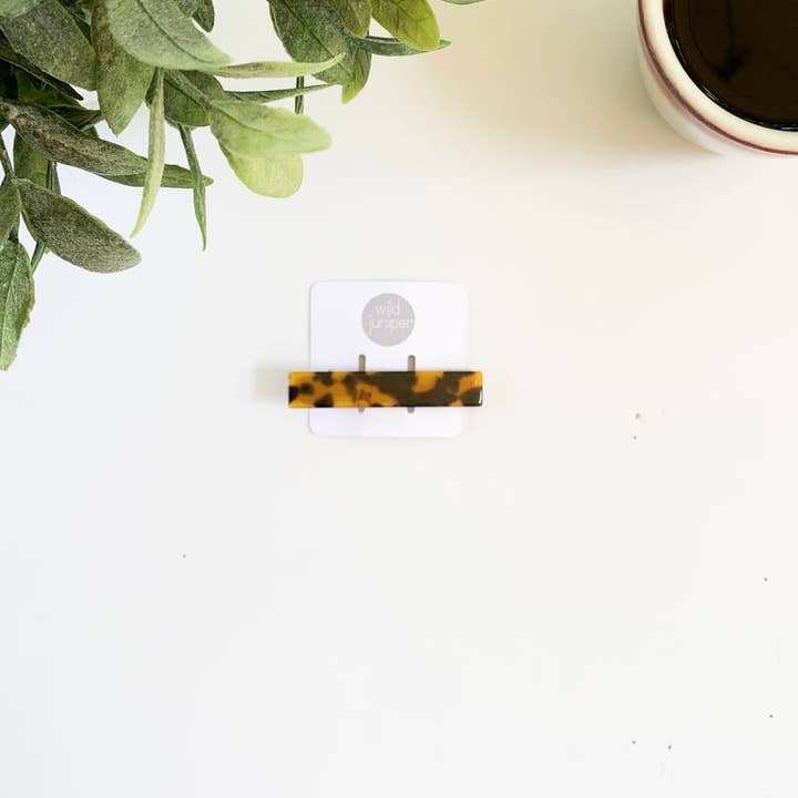 Wild Juniper - Wholesale Barrette - Women's - Small Tortoise Shell Barrette - Side Barrette