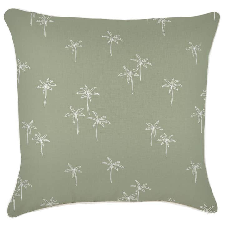 Cushion Cover-With Piping-Palm Cove Sage-60cm x 60cm for wholesale by Escape To Paradise