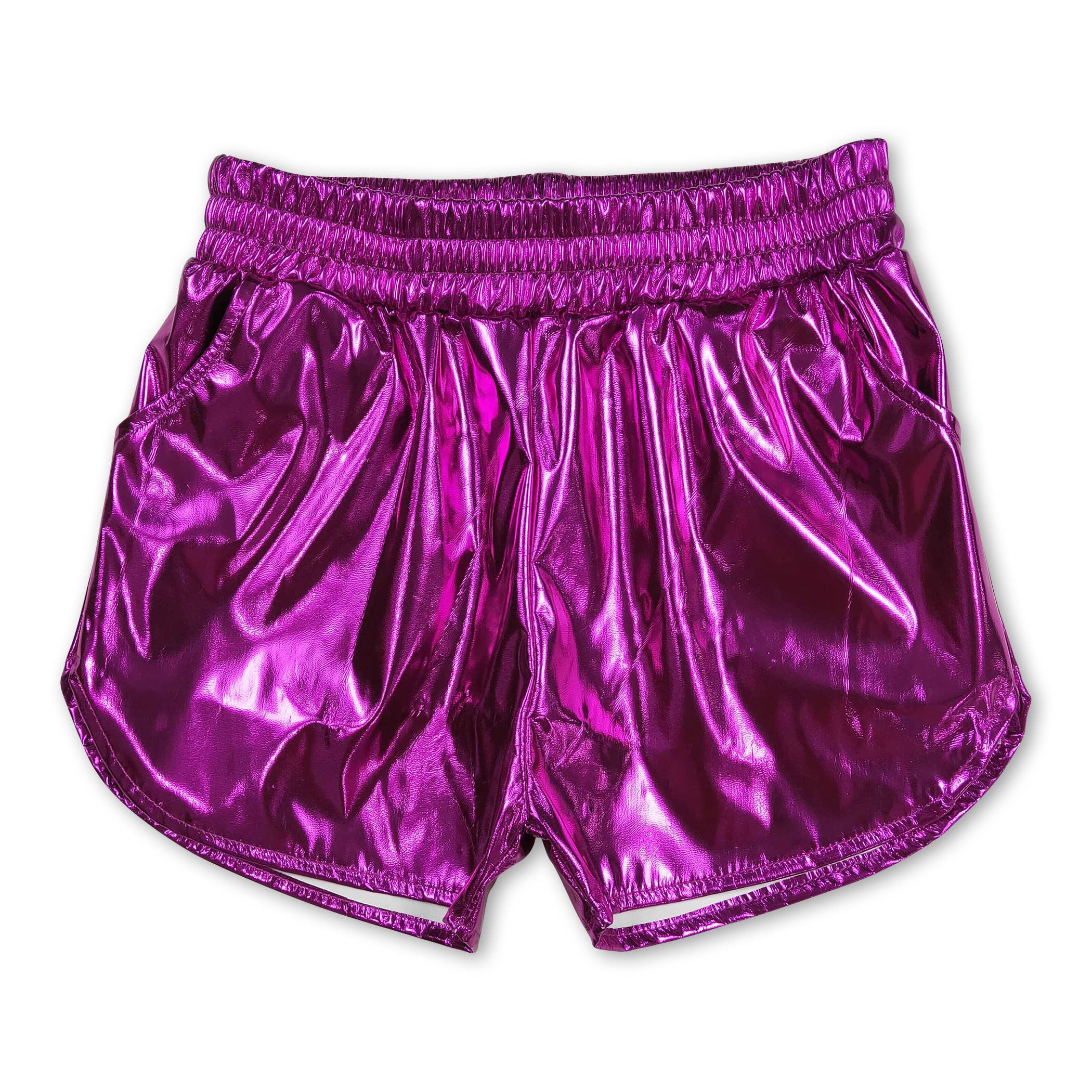 Yawoo Garments - Wholesale Shorts - Kids - Red elastic waist kids girls summer shorts3