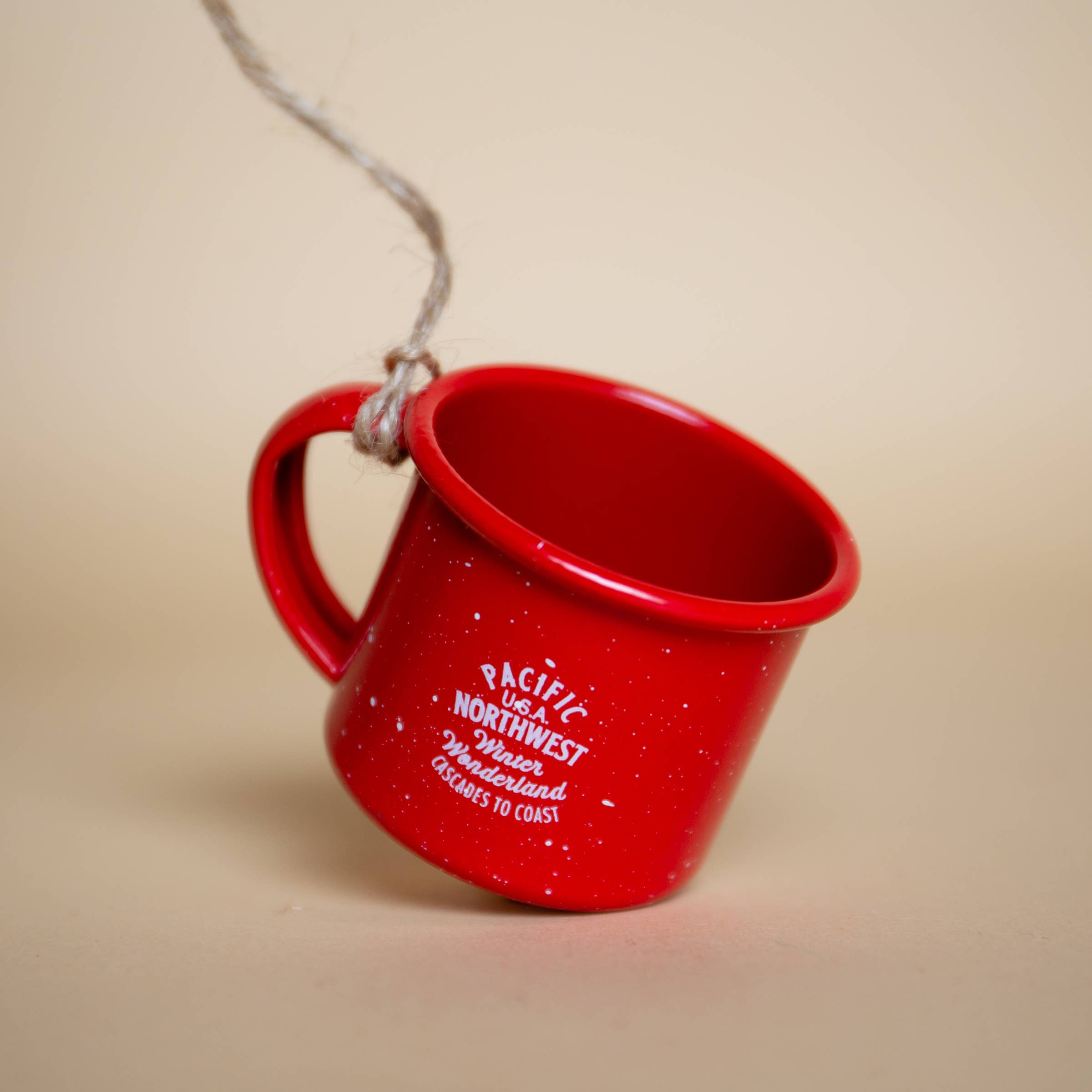 Tender Loving Empire - Wholesale Ornament - PNW Campfire Mug Ornament (Red)  1