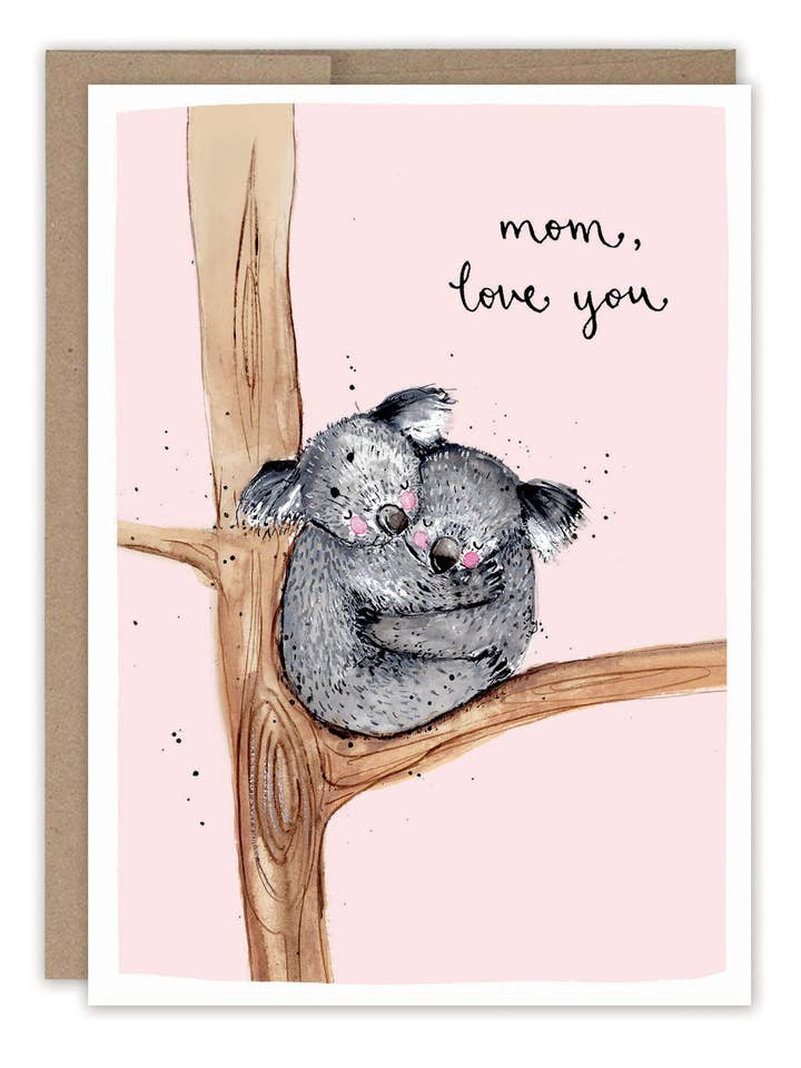 Koalas Mother's Day Card for wholesale by Biely & Shoaf