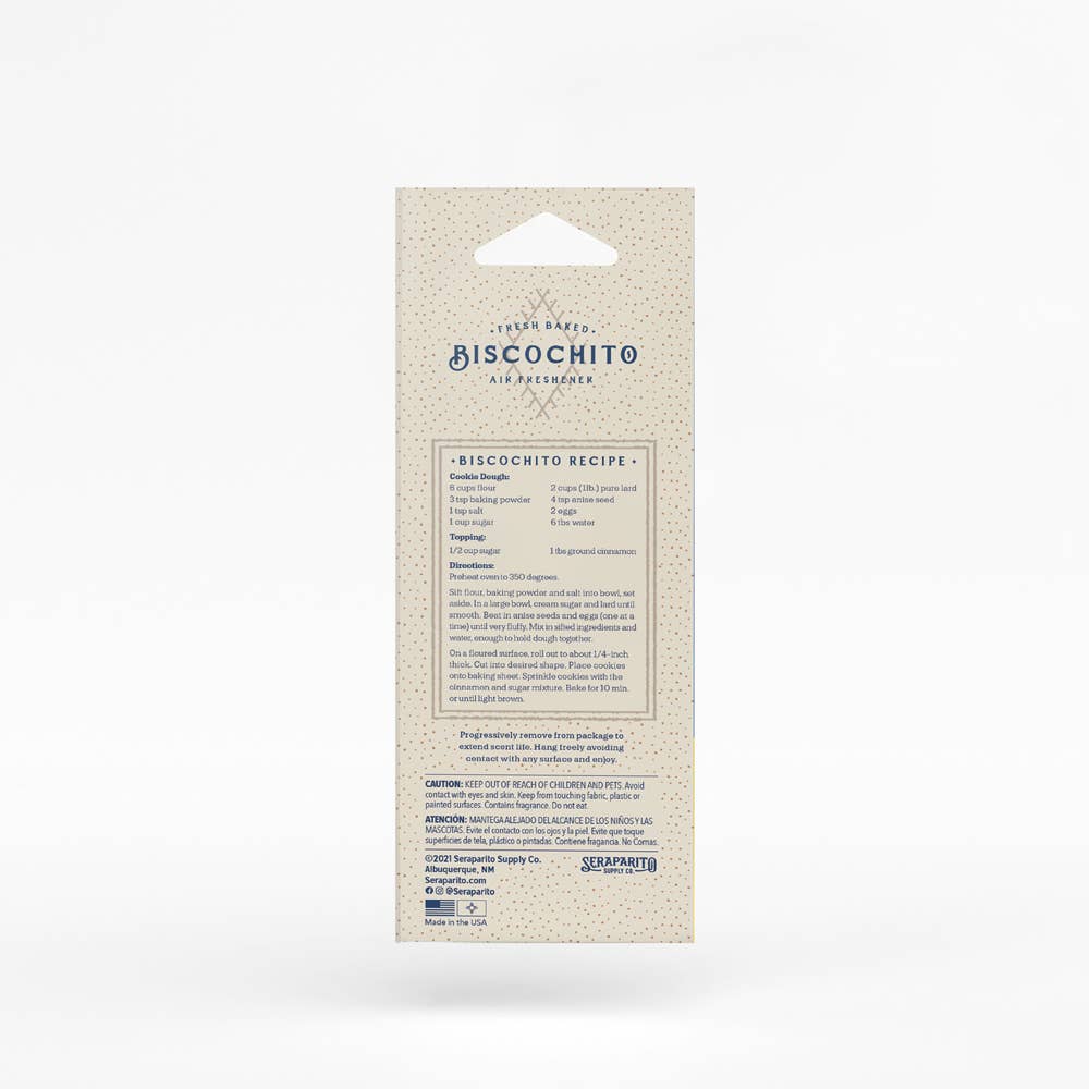 Seraparito Supply Co. - Wholesale Air Freshener - Biscochito Air Freshener2