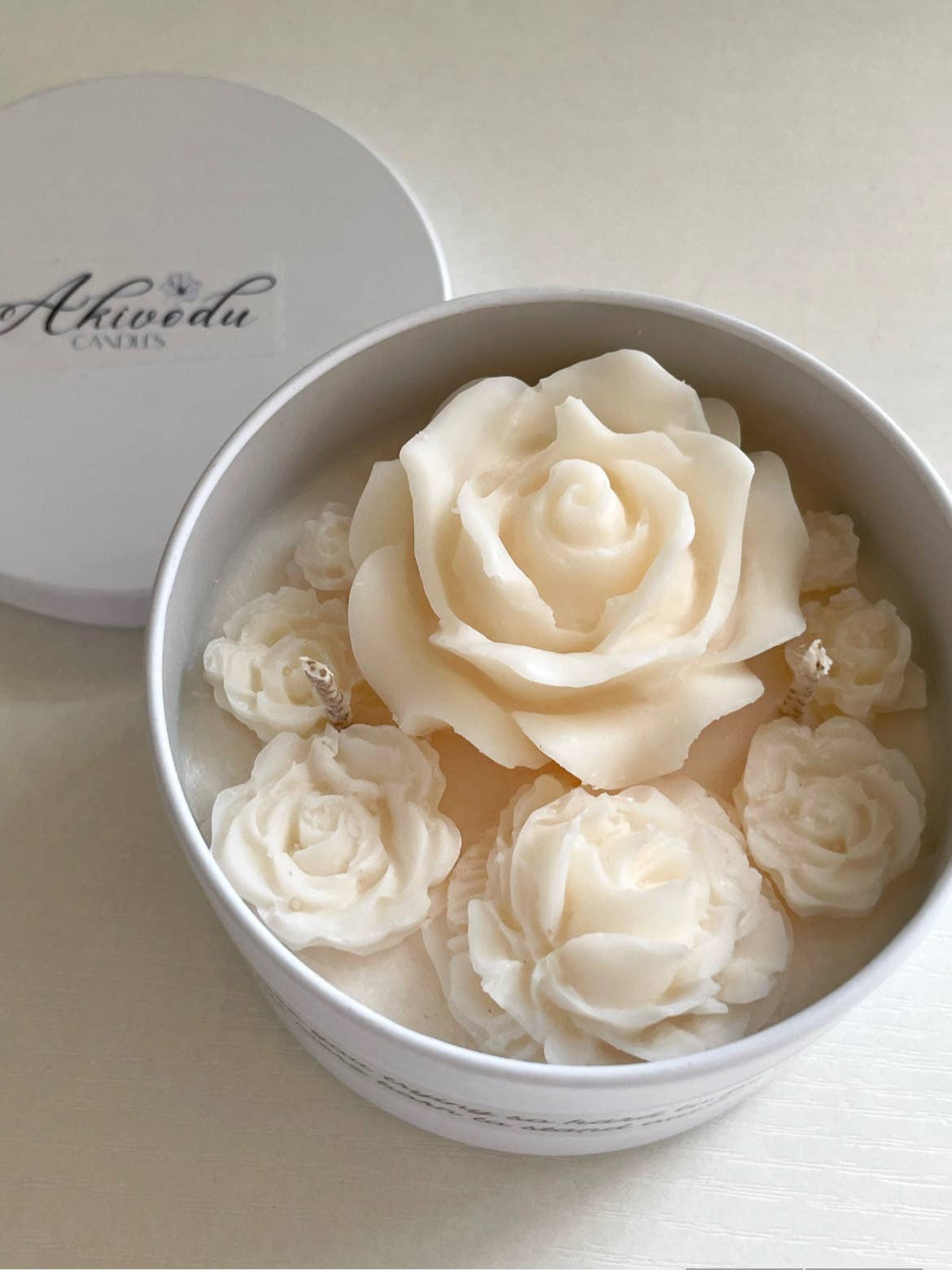 Akivodu Candles - Vendita all'ingrosso Candele regalo - Candela Bohemian Rose 8 oz - Profumazioni Multiple1
