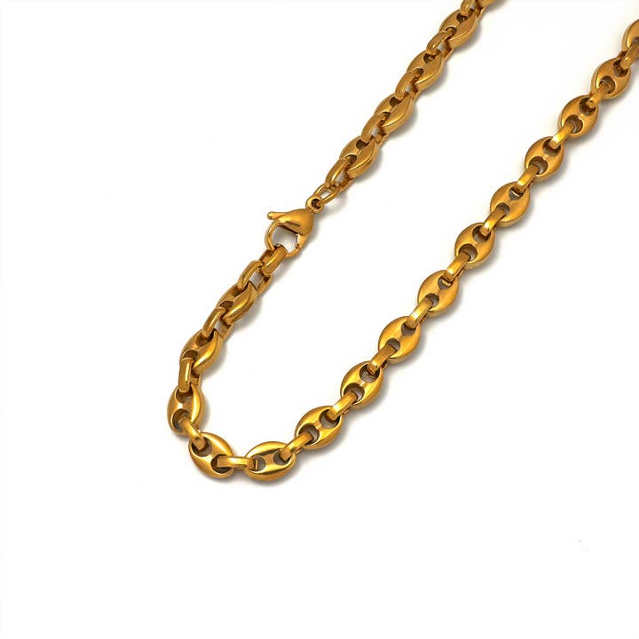 Simply Jewels - Wholesale Link & Chain Necklace - Gold or Silver Classic Stainless Steel Bold Mariner ✦ CN-0013 CN-00142